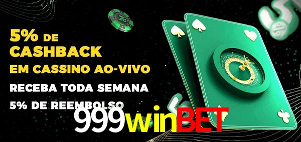 Promoções do cassino ao Vivo 999winbet